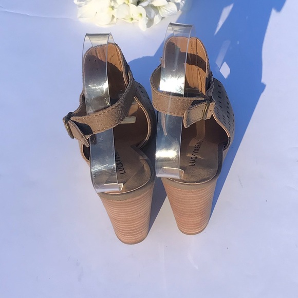 🛑🛑SOLD🛑🛑Lucky Brand Peep Toe Wedges - Picture 5 of 8